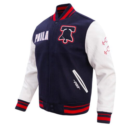Philadelphia 76ers City of Brotherly Love Varsity Jacket - Image 3
