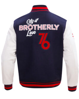 Philadelphia 76ers City of Brotherly Love Varsity Jacket