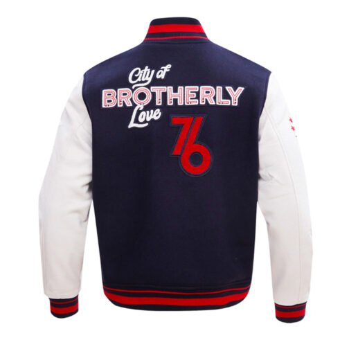 Philadelphia 76ers City of Brotherly Love Varsity Jacket - Image 2