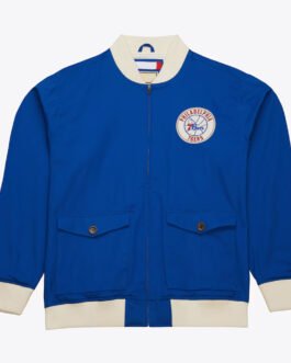 Philadelphia 76ers Royal Cotton Twill Jacket