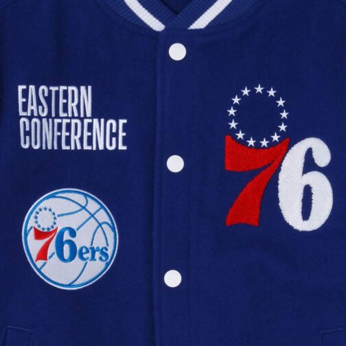 Philadelphia 76ers Eastern Conference Varsity Jacket - Image 4
