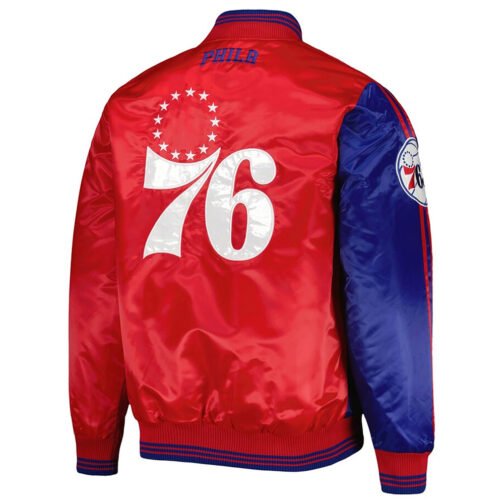 Philadelphia 76ers Fast Break Royal/Red Jacket - Image 2