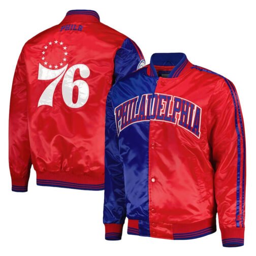 Philadelphia 76ers Fast Break Royal/Red Jacket - Image 3