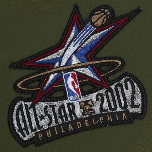 Philadelphia 76ers Flight Green Satin Jacket - Image 4