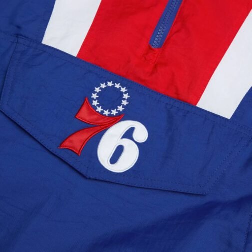 Philadelphia 76ers Pullover Half-Zip Jacket - Image 3