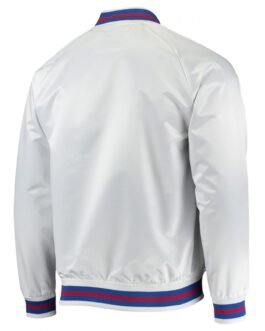 Hardwood Classics Philadelphia 76ers White Full-Snap Raglan Jacket