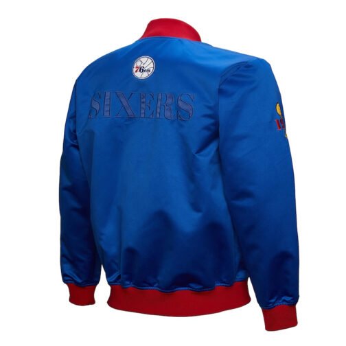 Philadelphia 76ers OG 3.0 Lightweight Royal Satin Jacket - Image 2