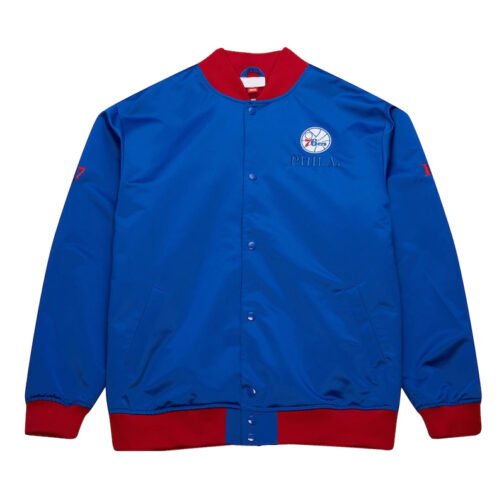 Philadelphia 76ers OG 3.0 Lightweight Royal Satin Jacket - Image 4