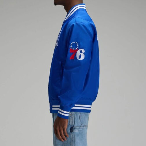 OVO Philadelphia 76ers Blue Jacket - Image 6