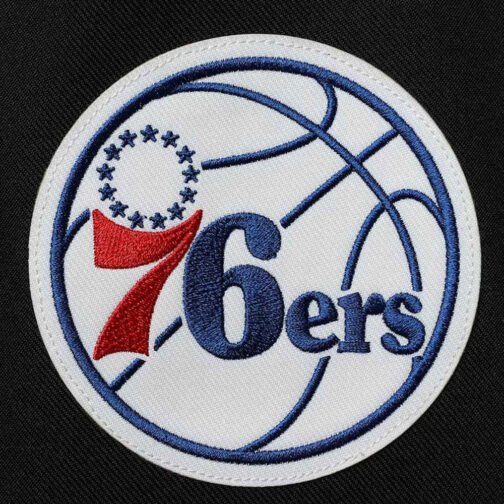 Philadelphia 76ers Poly Twill Black Jacket - Image 4