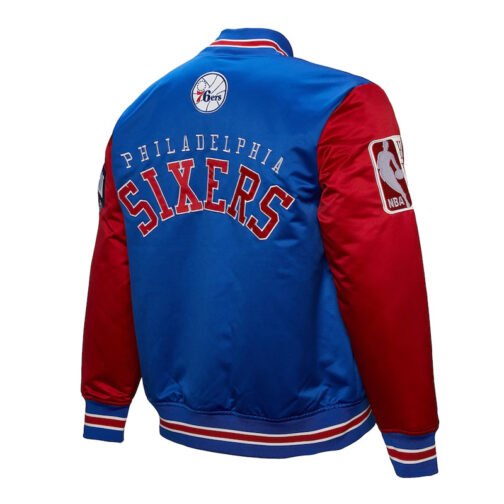 Primetime Philadelphia 76ers Royal and Red Jacket - Image 2