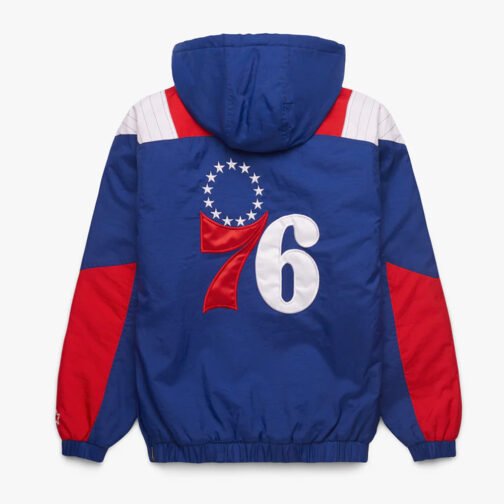 Philadelphia 76ers Pullover Half-Zip Jacket - Image 2