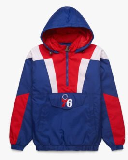 Philadelphia 76ers Pullover Half-Zip Jacket