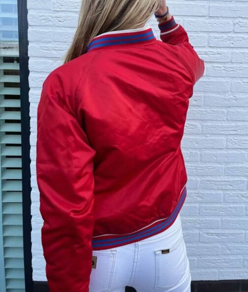 Red Philadelphia 76ers Bomber Jacket - Image 2