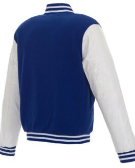 Philadelphia 76ers Royal and White Varsity Jacket