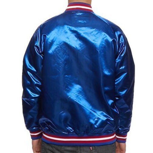 Philadelphia 76ers NBA Tough Season Satin Jacket - Image 5