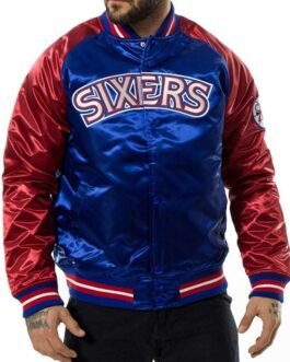 Philadelphia 76ers NBA Tough Season Satin Jacket