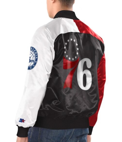 Starter Tricolor Philadelphia 76ers Jacket - Image 2
