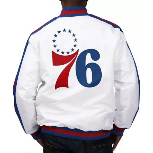 Philadelphia 76ers The Defensive White Jacket - Image 2