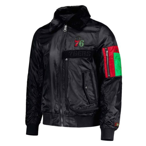 Philadelphia 76ers Ty Mopkins Black Jacket