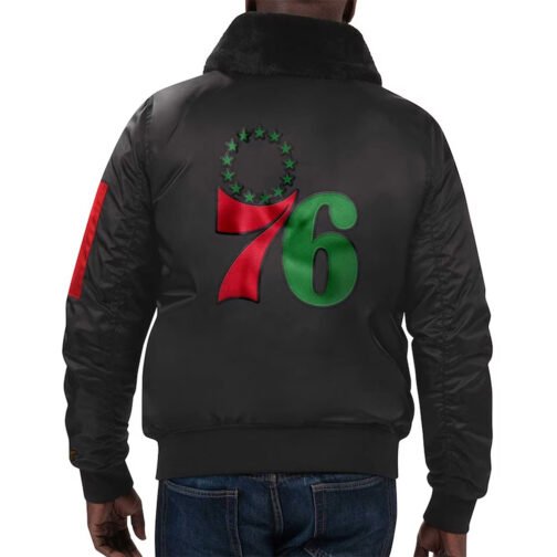 Philadelphia 76ers Ty Mopkins Black Jacket - Image 4