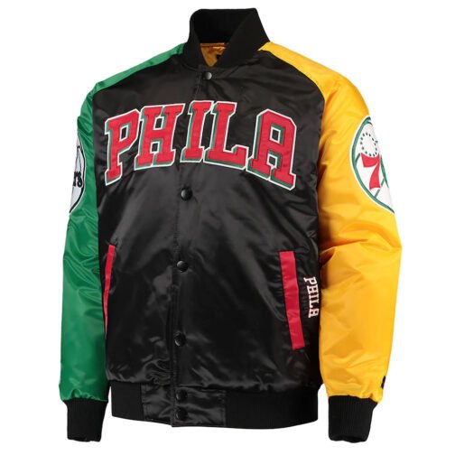 Ty Mopkins Philadelphia 76ers Satin Jacket