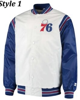 Renegade Philadelphia 76ers Full-Snap Satin Jacket
