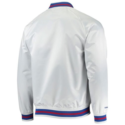 Philadelphia 76ers Sixers Satin Full-Snap Jacket - Image 6