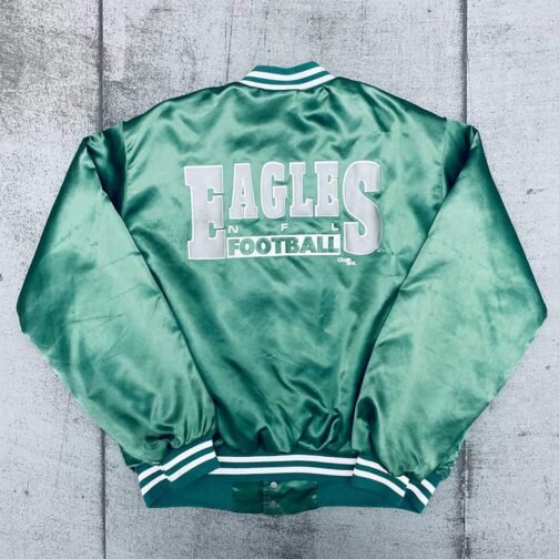 Philadelphia Eagles 1990’s Spellout Bomber Jacket - Image 2
