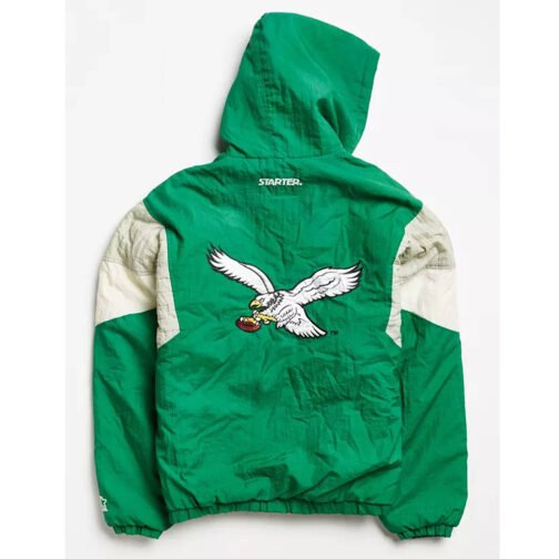 Philadelphia Eagles 80’s Green Anorak Jacket - Image 2
