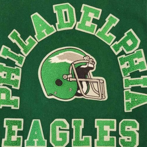 Philadelphia Eagles 80’s Varsity Jacket - Image 3
