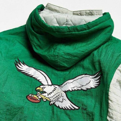 Philadelphia Eagles 80’s Green Anorak Jacket - Image 3