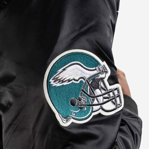 Philadelphia Eagles Big Logo Black Jacket - Image 4