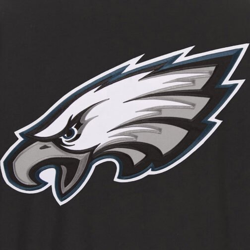 Philadelphia Eagles Black and Gray Varsity Wool Jacket - Image 3