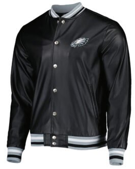 Philadelphia Eagles Metallic Black Jacket