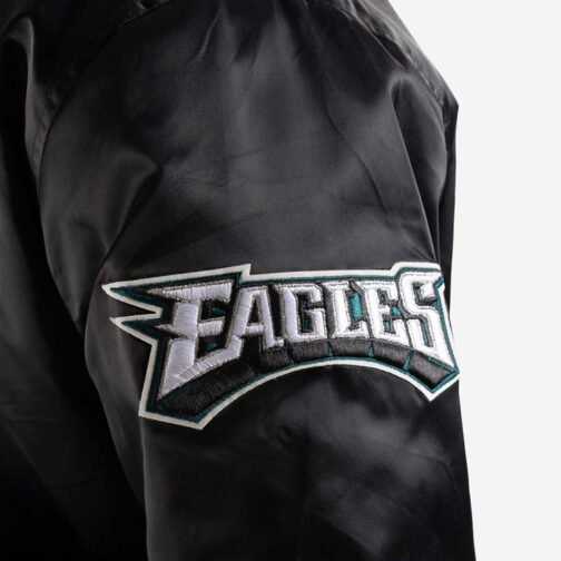 Philadelphia Eagles Big Logo Black Jacket - Image 5
