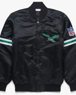 Philadelphia Eagles Striped Satin Jacket