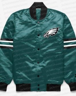 Philadelphia Eagles Button Down Green Jacket