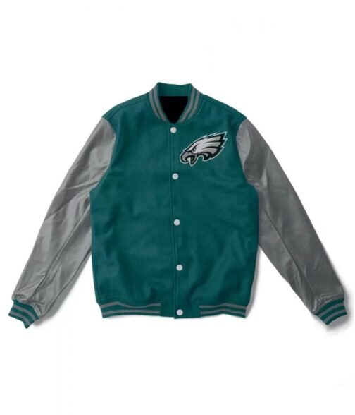 Varsity Philadelphia Eagles Green/Grey Jacket