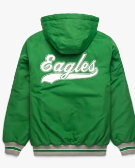 Philadelphia Eagles Green Hooded Jacket