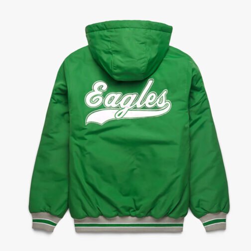 Philadelphia Eagles Green Hooded Jacket - Image 2