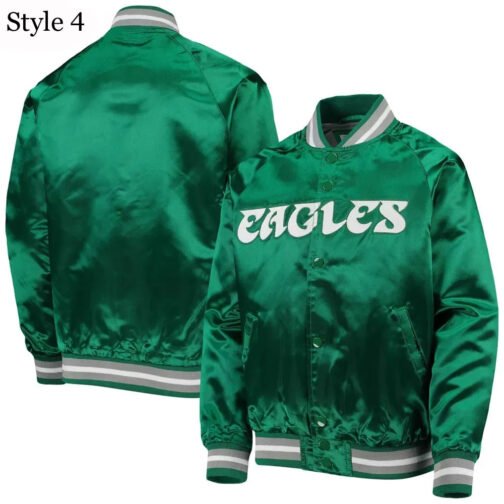Philadelphia Eagles Lightweight Satin Jacket - Image 7