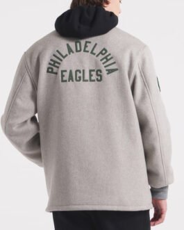Philadelphia Eagles Coaches Heather Gray Wool Jacket