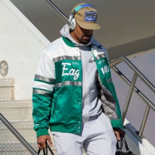 Jalen Hurts Philadelphia Eagles Script Jacket - Image 8