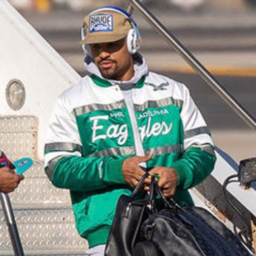 Jalen Hurts Philadelphia Eagles Script Jacket - Image 11