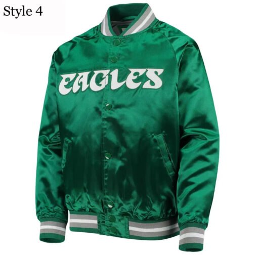 Philadelphia Eagles Lightweight Satin Jacket - Image 4