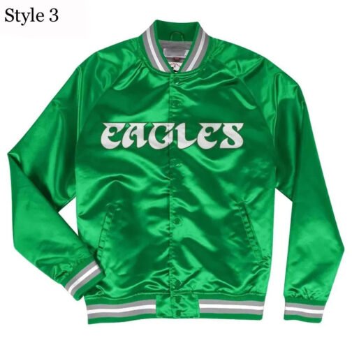Philadelphia Eagles Lightweight Satin Jacket - Image 3
