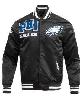 Philadelphia Eagles Mashup Classic Rib Satin Jacket