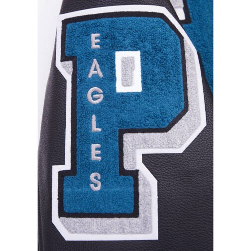 Philadelphia Eagles Mashup Rib Varsity Wool/Leather Jacket - Image 5