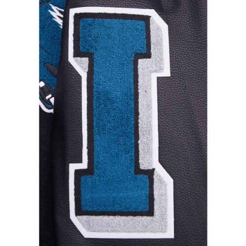 Philadelphia Eagles Mashup Rib Varsity Wool/Leather Jacket - Image 9